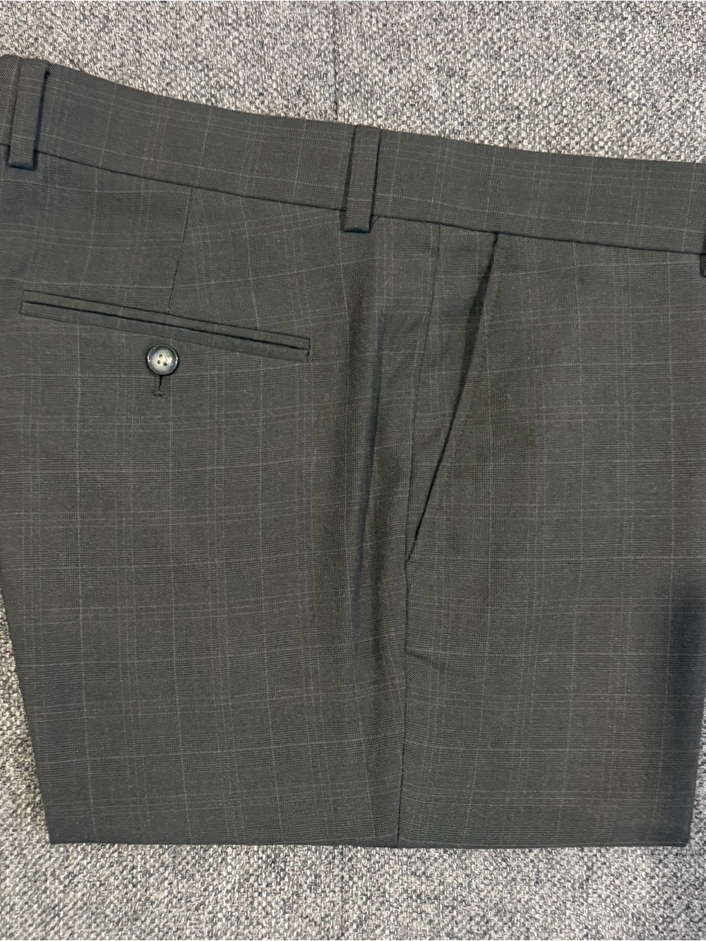 Tommy Hilfiger Charcoal Windowpane Dress pant